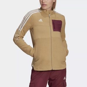 Adidas Tiro Winterized Sherpa Full Zip Track Jacket Women's Multiple Sizes